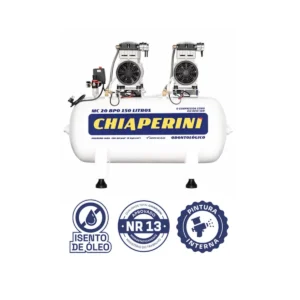 Compressor odontologico 20 pcm 120 lbs - 150 litros