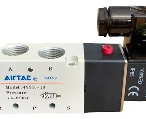 Válvula Pneumática 5/2 Simples Solenoide 3/8